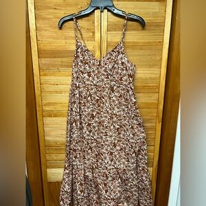 GAP Floral Brown Maxi Dress